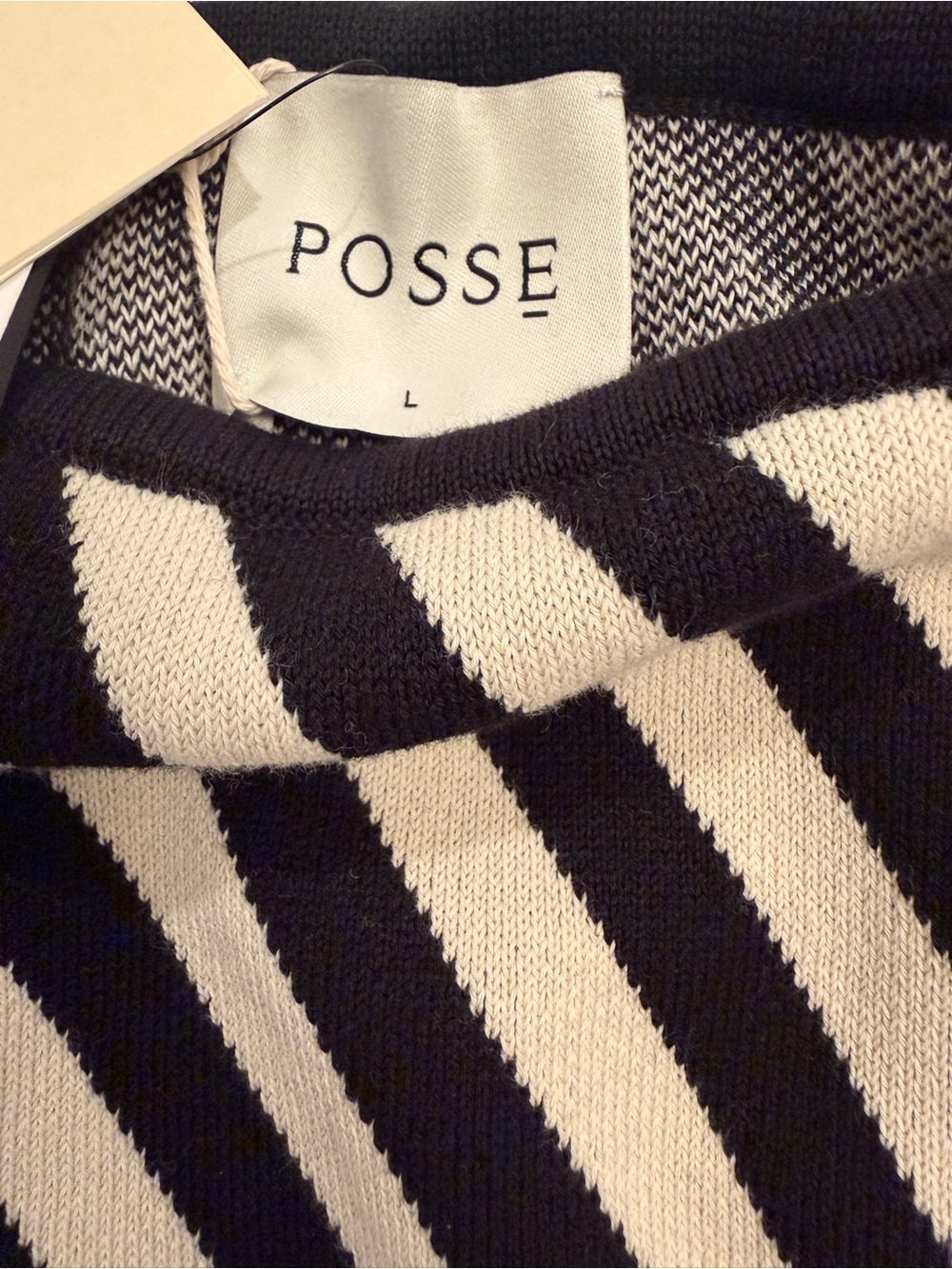 Posse Black and White Striped Midi Skirt - Picture 6 of 7
